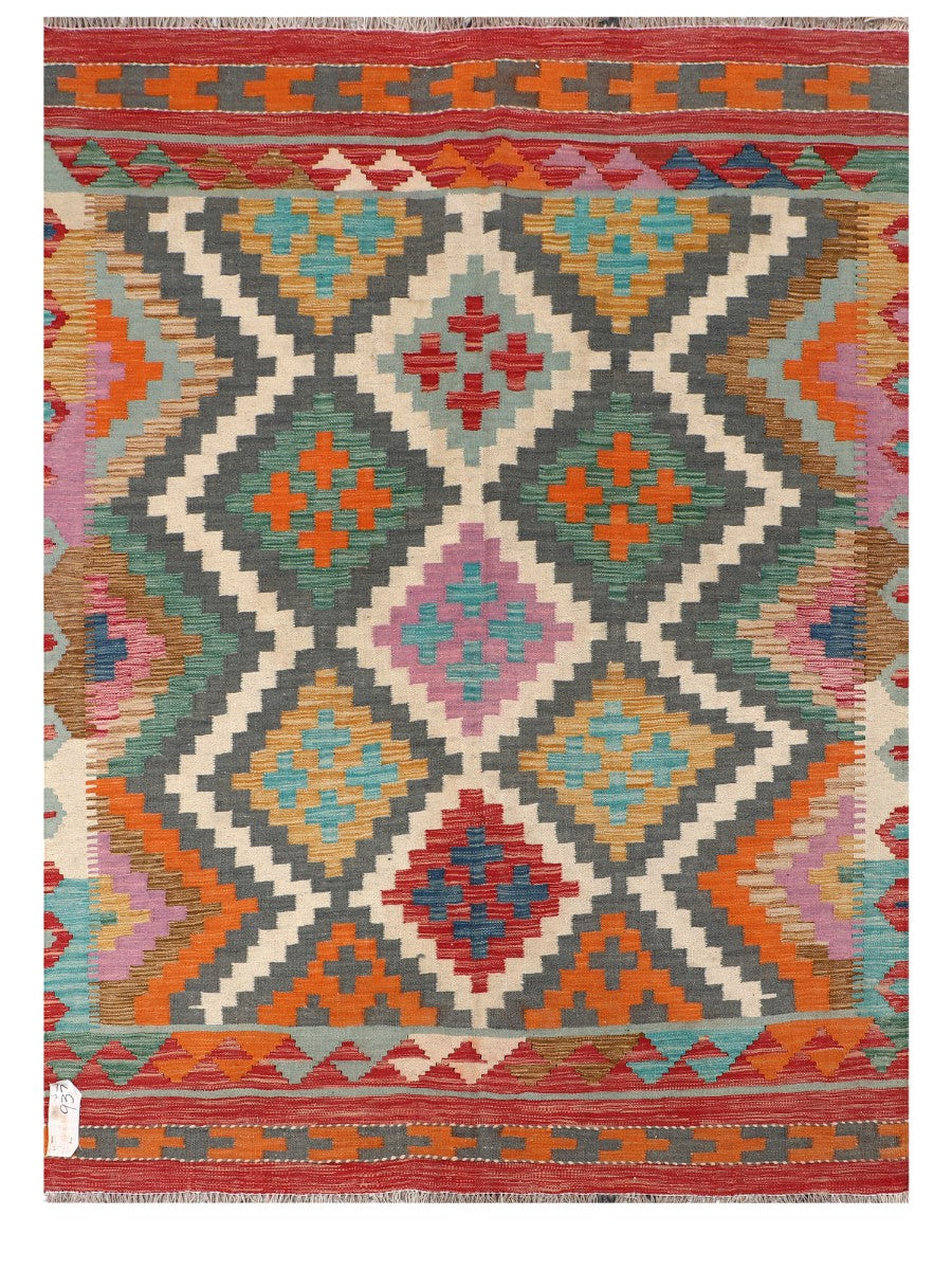 Maimana Afghanistan Kilim Rug - 200 x146 cm