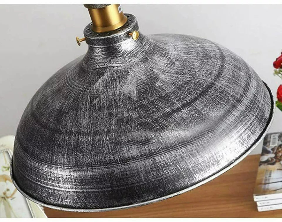 Vintage Industrial Retro Style Ceiling Pendant Light Rustic Lamp Shade ~1945