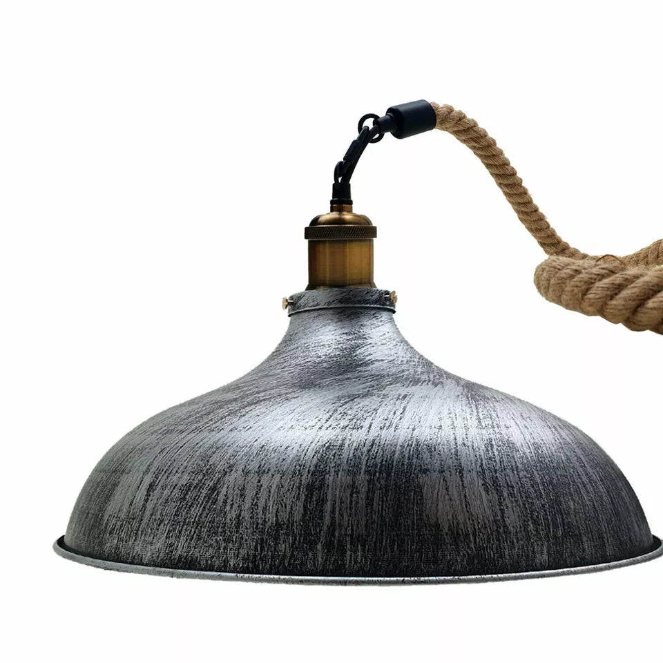Vintage Industrial Retro Style Ceiling Pendant Light Rustic Lamp Shade ~1945